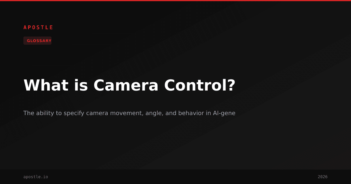 What is Camera Control? | AI Video Glossary | Apostle
